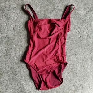Gently used Calvin Klein Sz 8 burgundy 1-piece